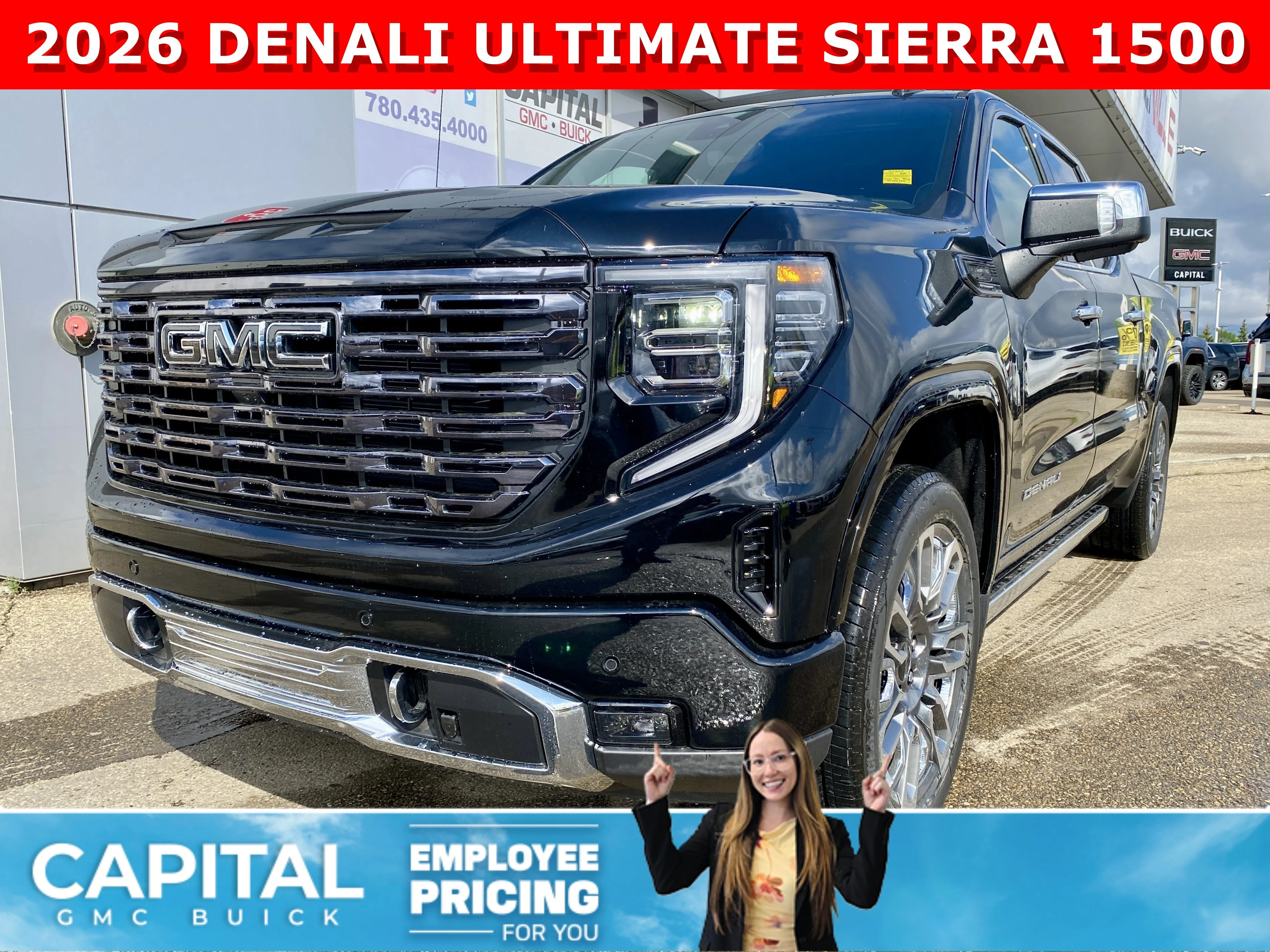 New 2026 ONYX BLACK GMC Denali Ultimate image 1