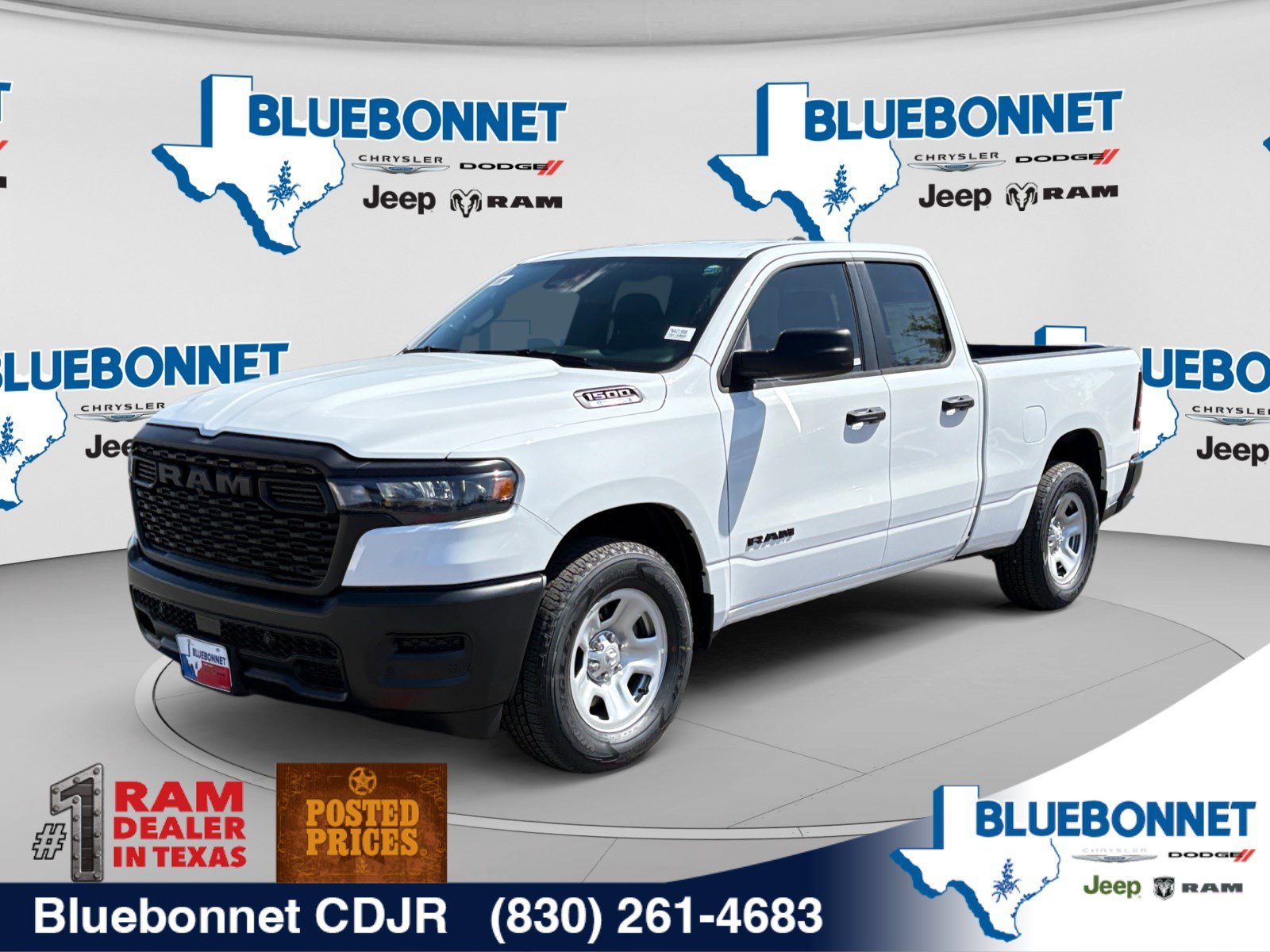 New 2026 Bright White Clear-Coat Exterior Paint RAM Tradesman image 1
