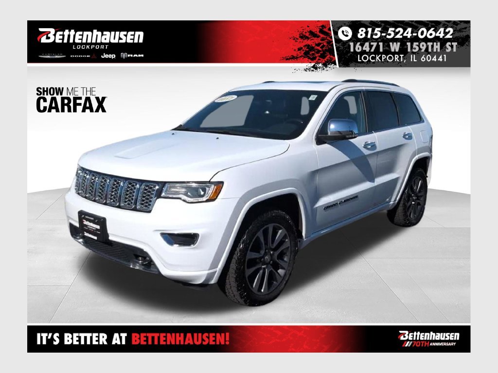 Certified Used 2017 White Jeep Overland image 1