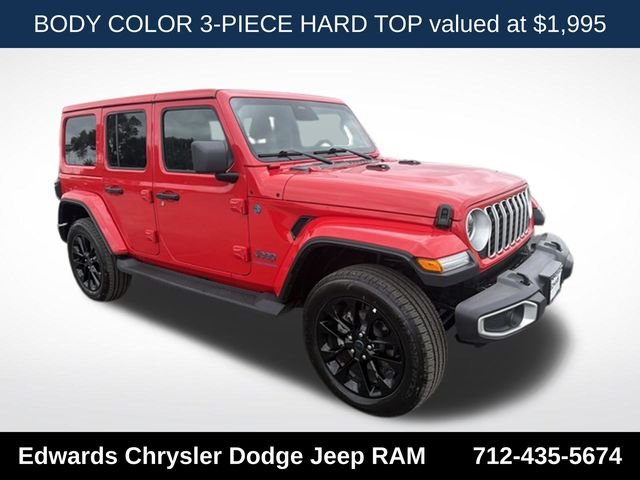 Used 2025 Red Jeep Sahara 4xe image 1