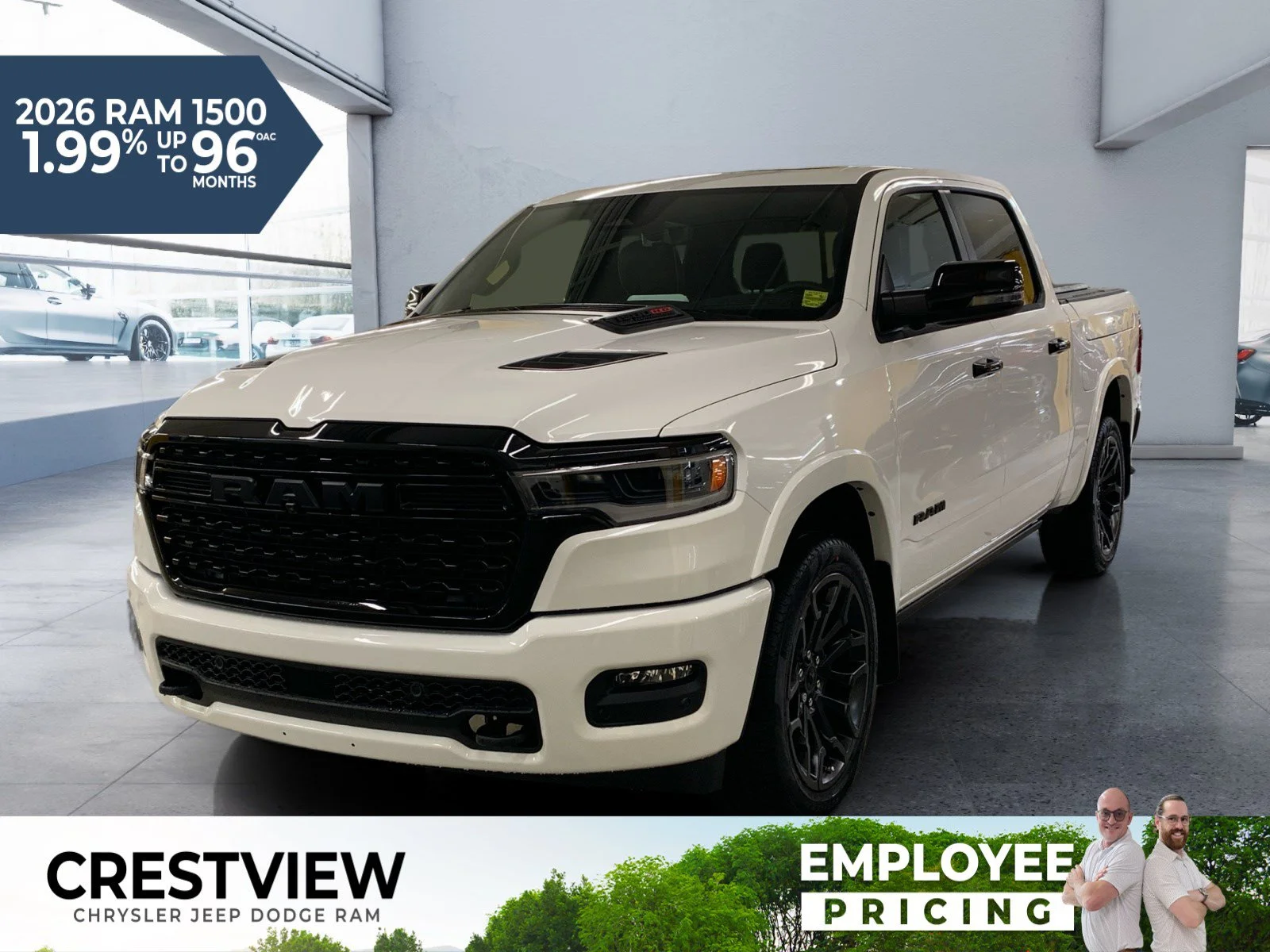 New 2026 Bright White Ram Limited image 1