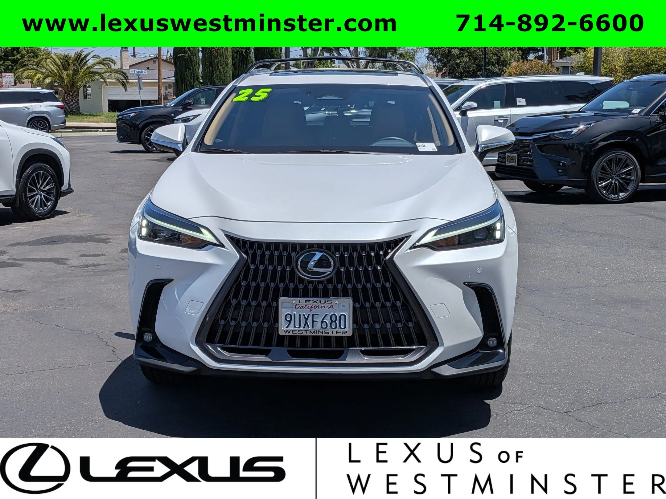 Certified Used 2025 EMINENT WHITE PEARL Lexus NX 350h Premium image 2