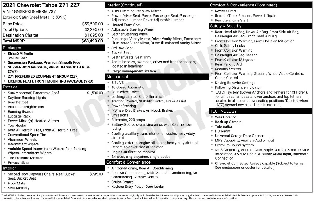 Used 2021 Gray Chevrolet Z71 image 2