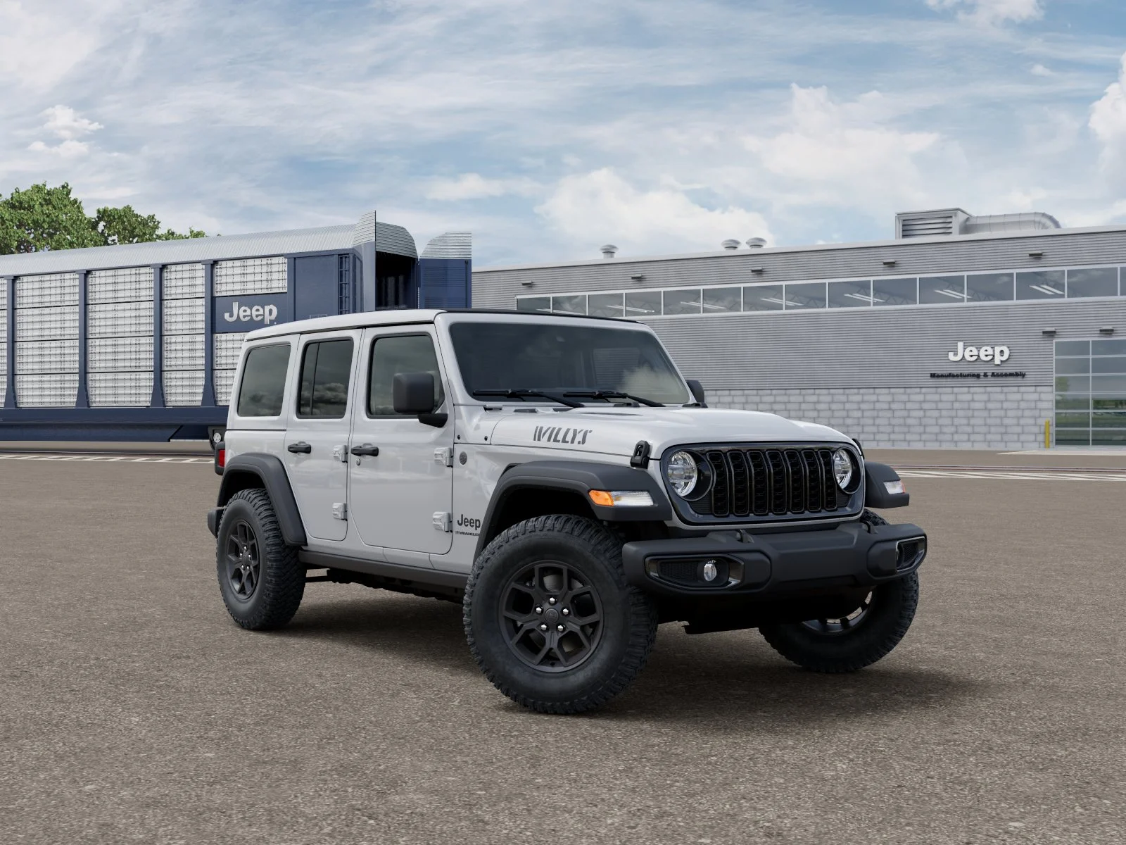 New 2026 Bright White Clear-Coat Exterior Paint Jeep Willys image 5