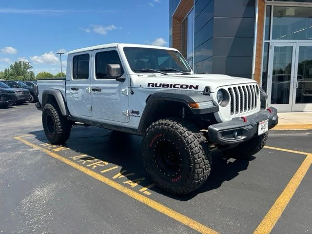 Used 2020 Bright White Clearcoat Jeep Rubicon image 2
