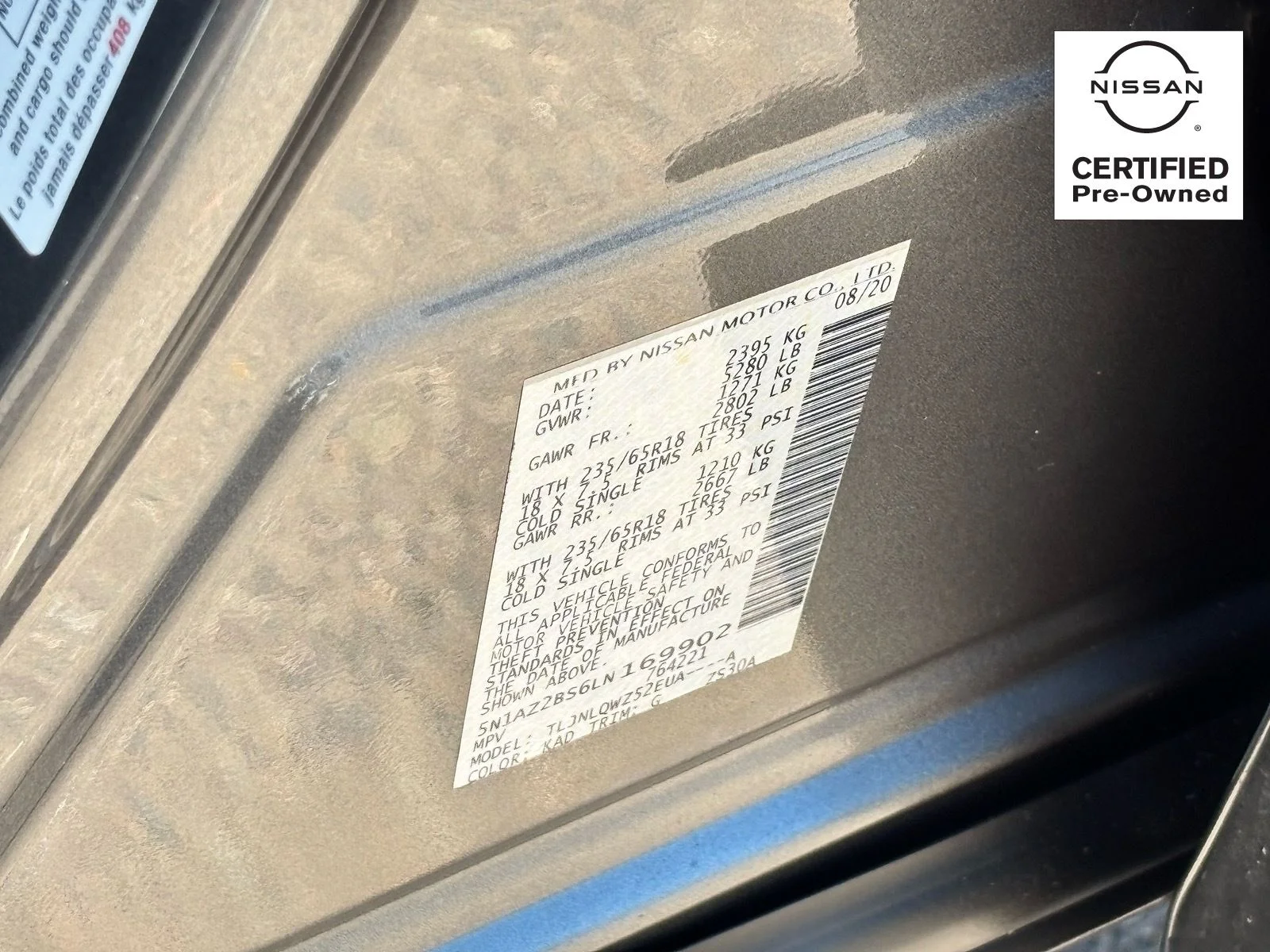 Used 2020 Gun Metallic Nissan SV image 28
