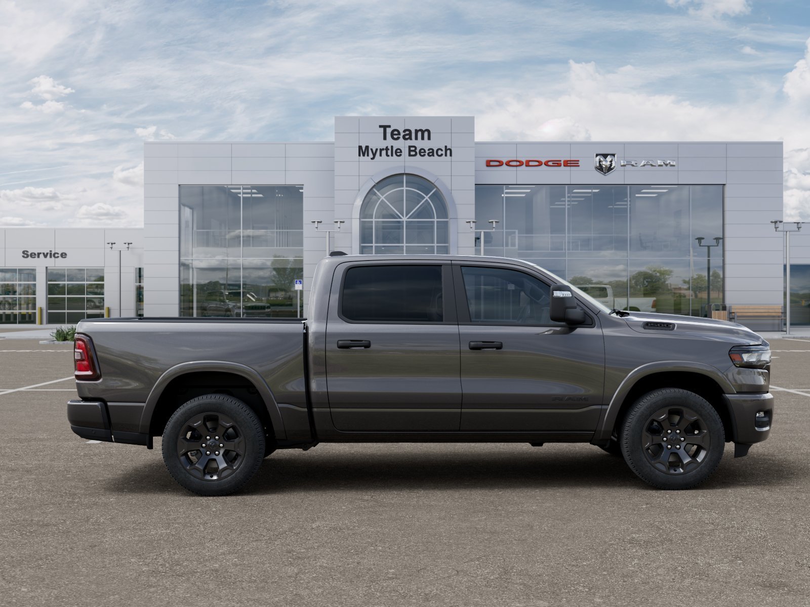 New 2026 Granite Crystal Metallic Clear-Coat Exterior Paint RAM Big Horn/Lone Star image 47