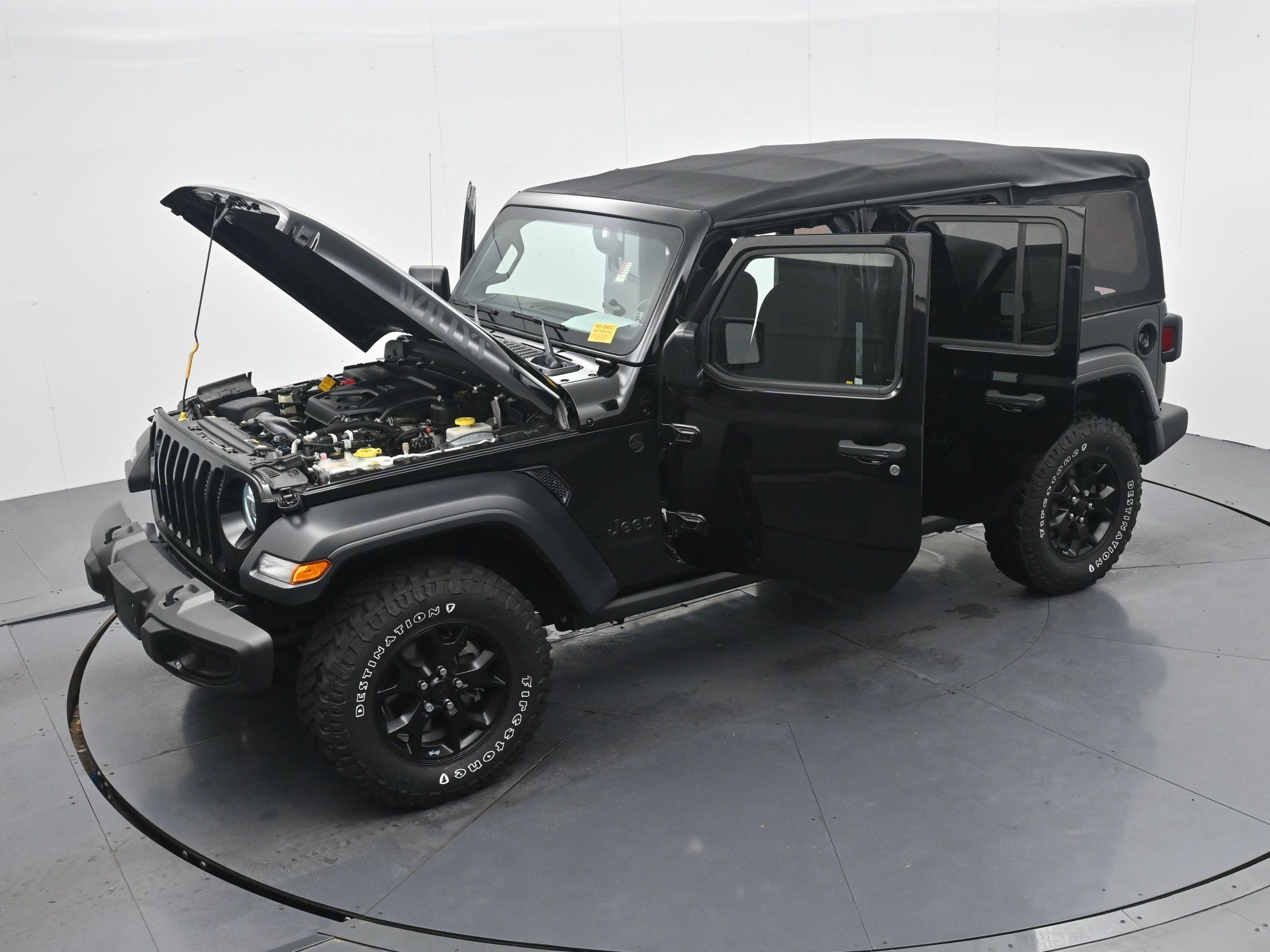 Used 2022 Black Clearcoat Jeep Unlimited Willys image 34