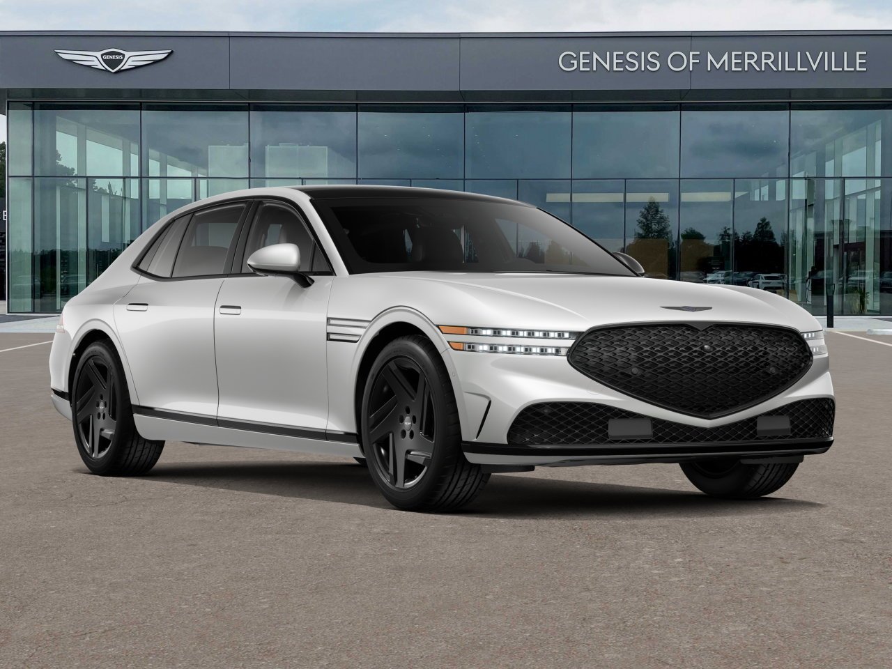 New 2026 White Genesis 3.5T E-SC MHEV PRESTIGE BLACK image 2