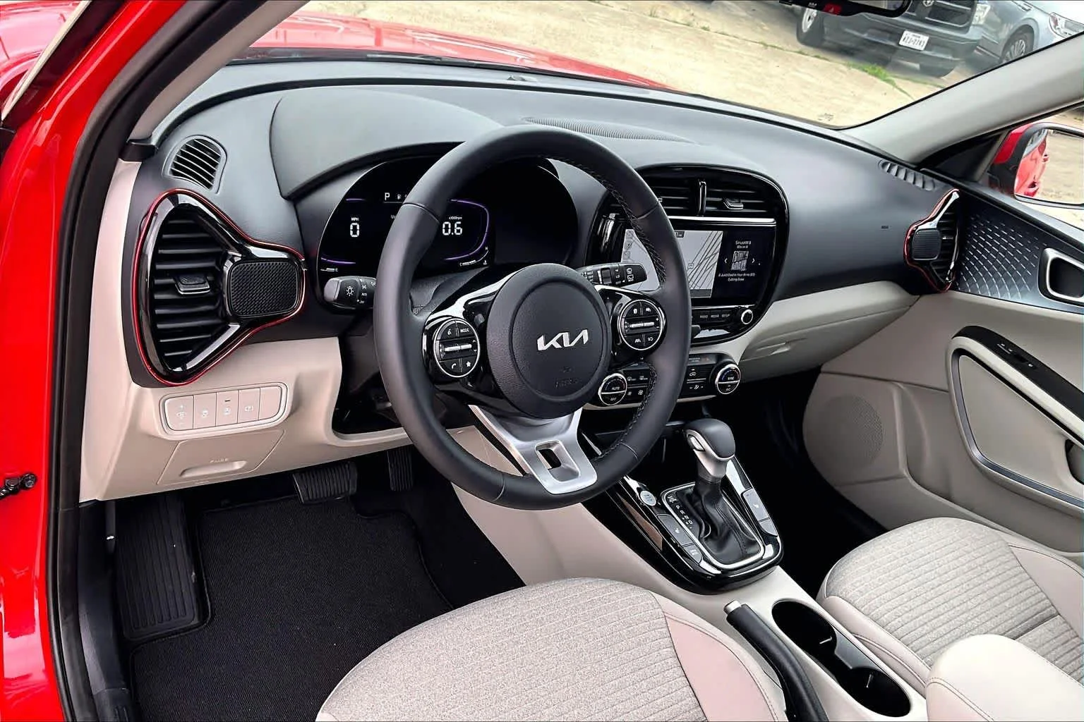 Used 2025 Inferno Red Kia EX image 17