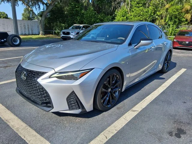 Used 2021 Silver Lexus 350 F SPORT image 2