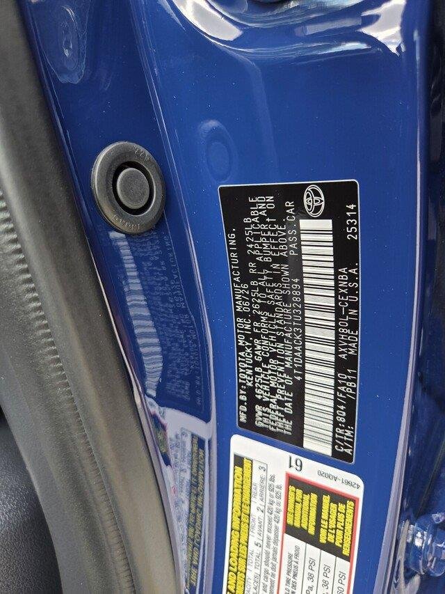Used 2026 Reservoir Blue Toyota LE image 32