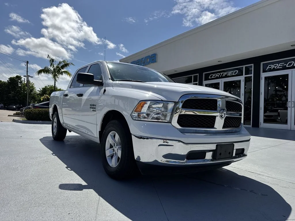 Used 2022 Bright White Clearcoat Ram SLT image 30