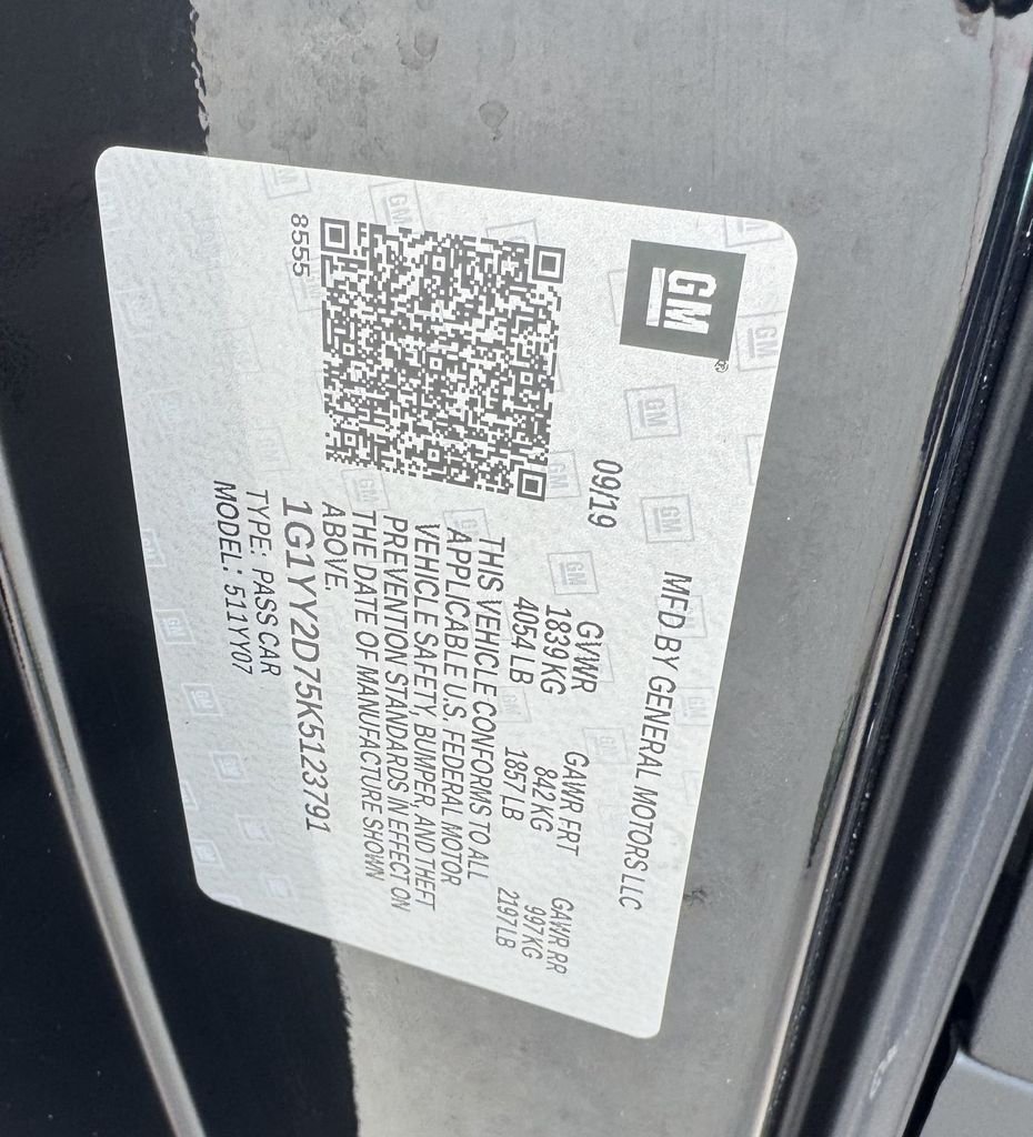 Used 2019 Black Chevrolet Grand Sport image 28