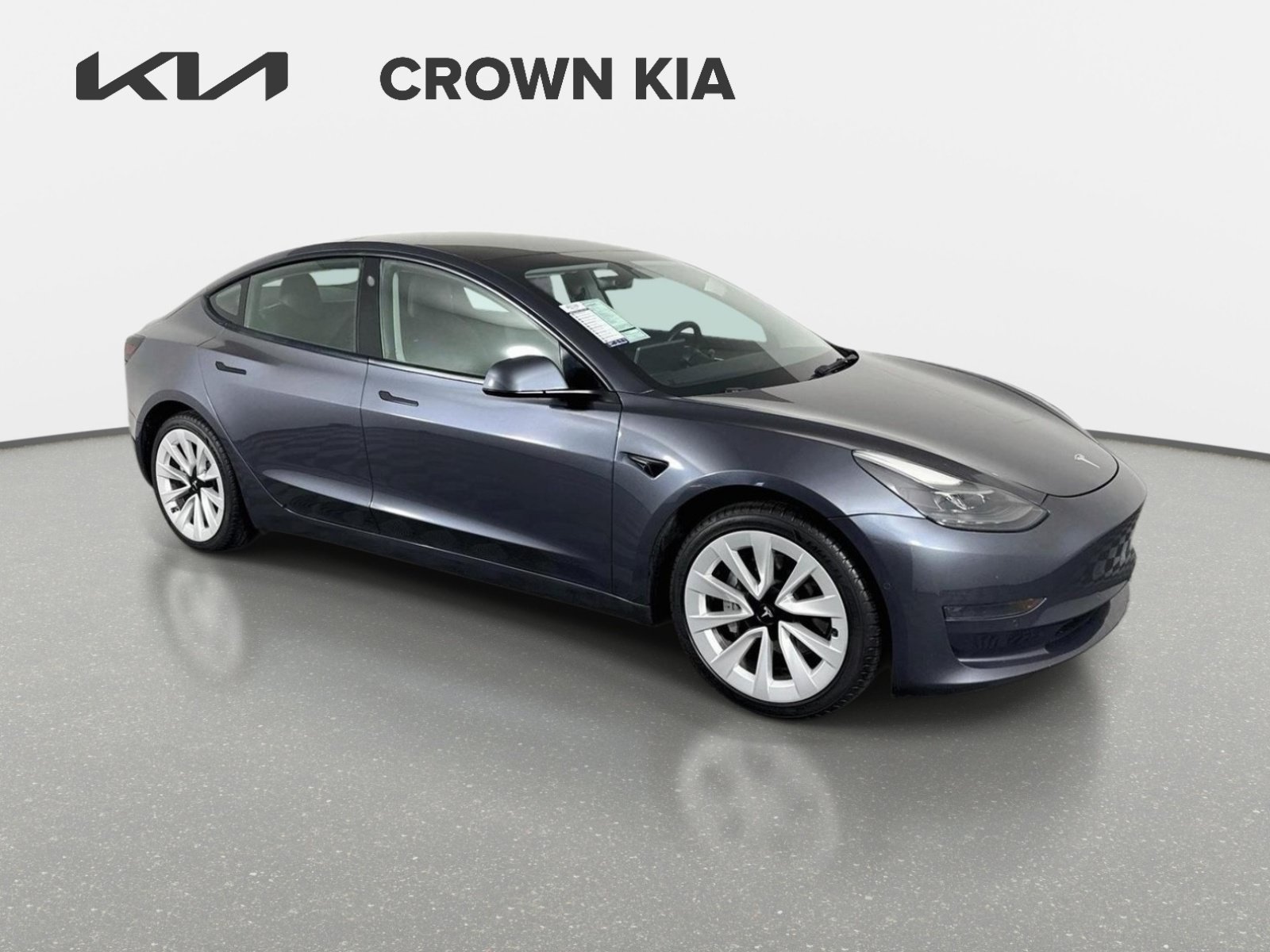 Used 2022 Gray Tesla Base image 3