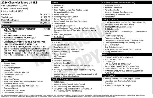 2026 Chevrolet Tahoe LS - Photo 28
