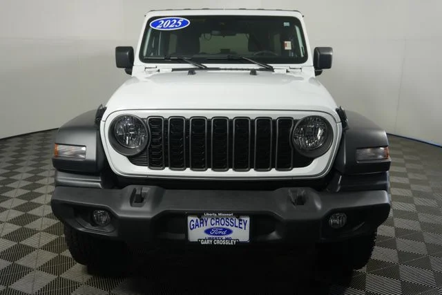 Certified Used 2025 Bright White Clearcoat Jeep Sport S image 8