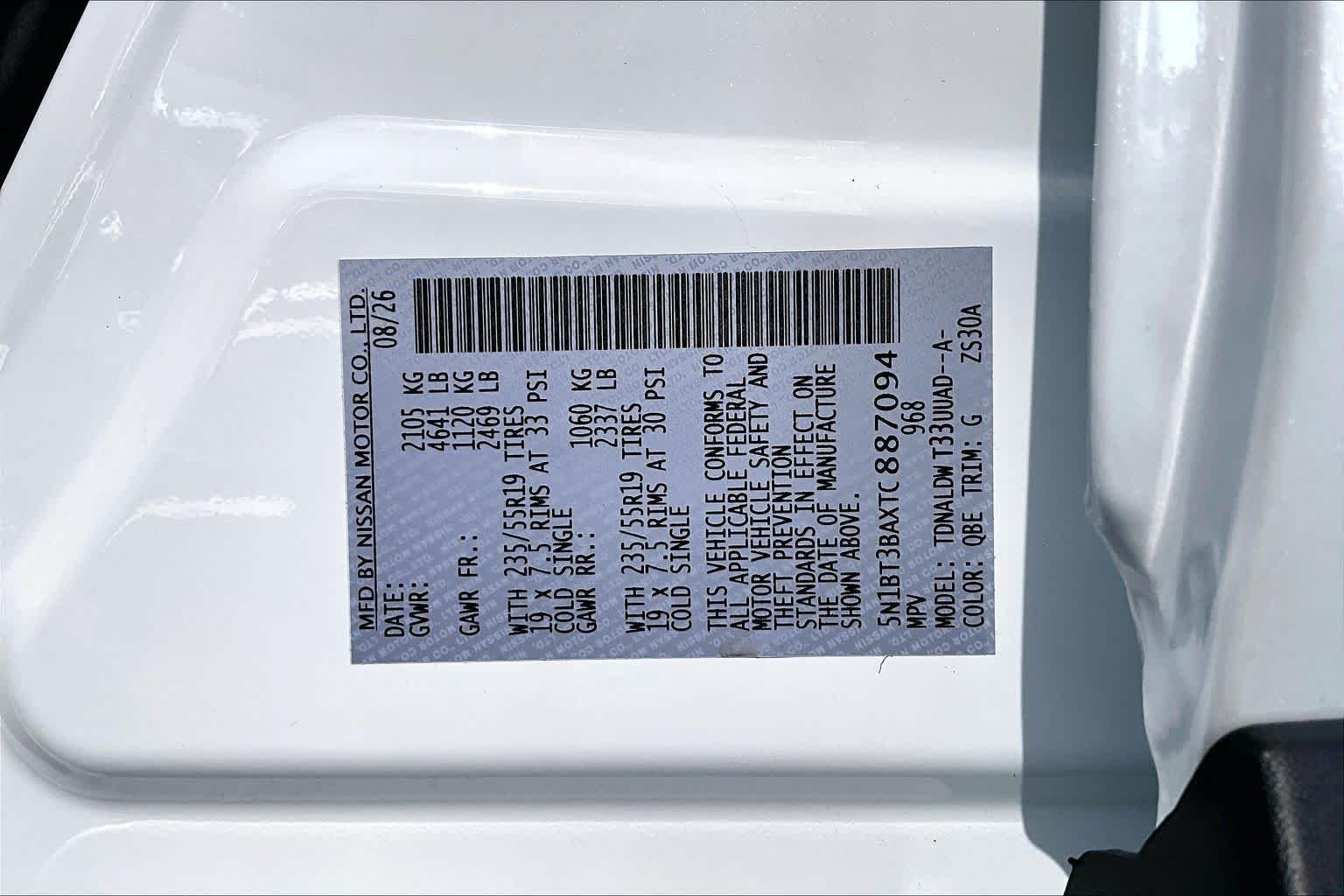 New 2026 Everest White Pearl Tricoat Nissan Dark Armor image 18
