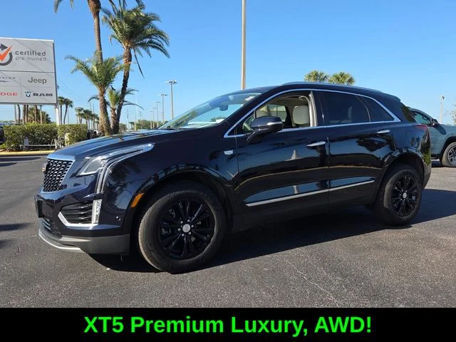 Used 2021 Blue Cadillac Premium Luxury image 3