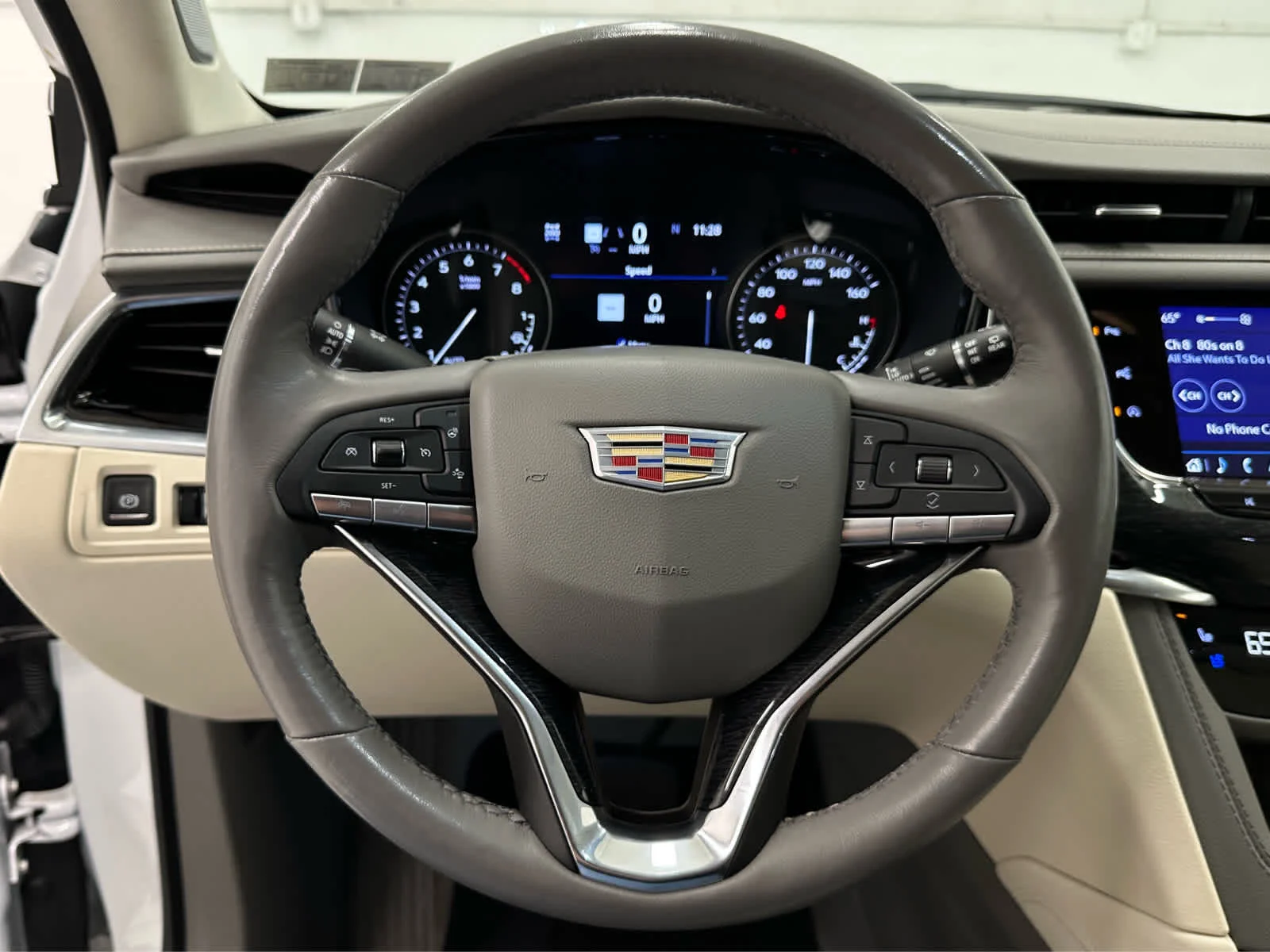 Used 2023 Crystal White Tricoat Cadillac AWD Premium Luxury image 26