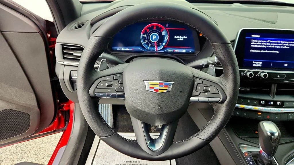 Used 2025 Radiant Red Tintcoat Cadillac 4dr Sedan Sport with 19