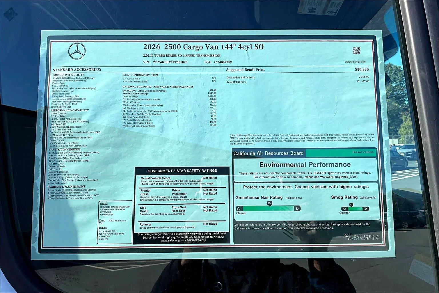 2026 Mercedes-Benz Sprinter Cargo Van Base - Photo 18