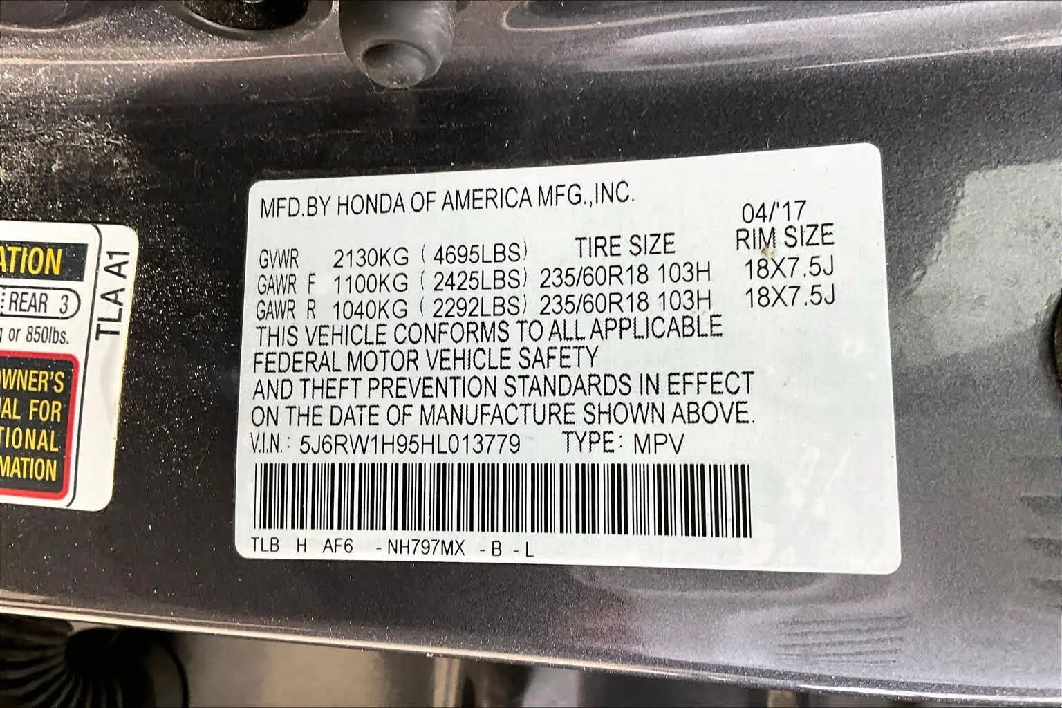 Certified Used 2017 Modern Steel Metallic Honda Touring image 35