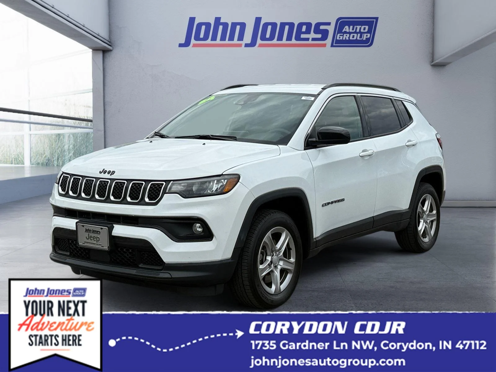 Used 2024 WHITE JEEP LATITUDE 4X4 image 1