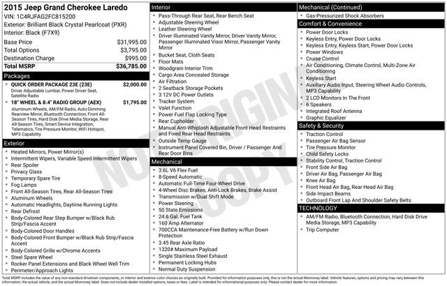 Used 2015 Black Jeep Laredo image 4