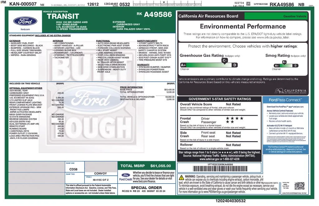 Used 2024 Gray Metallic Ford Base image 40