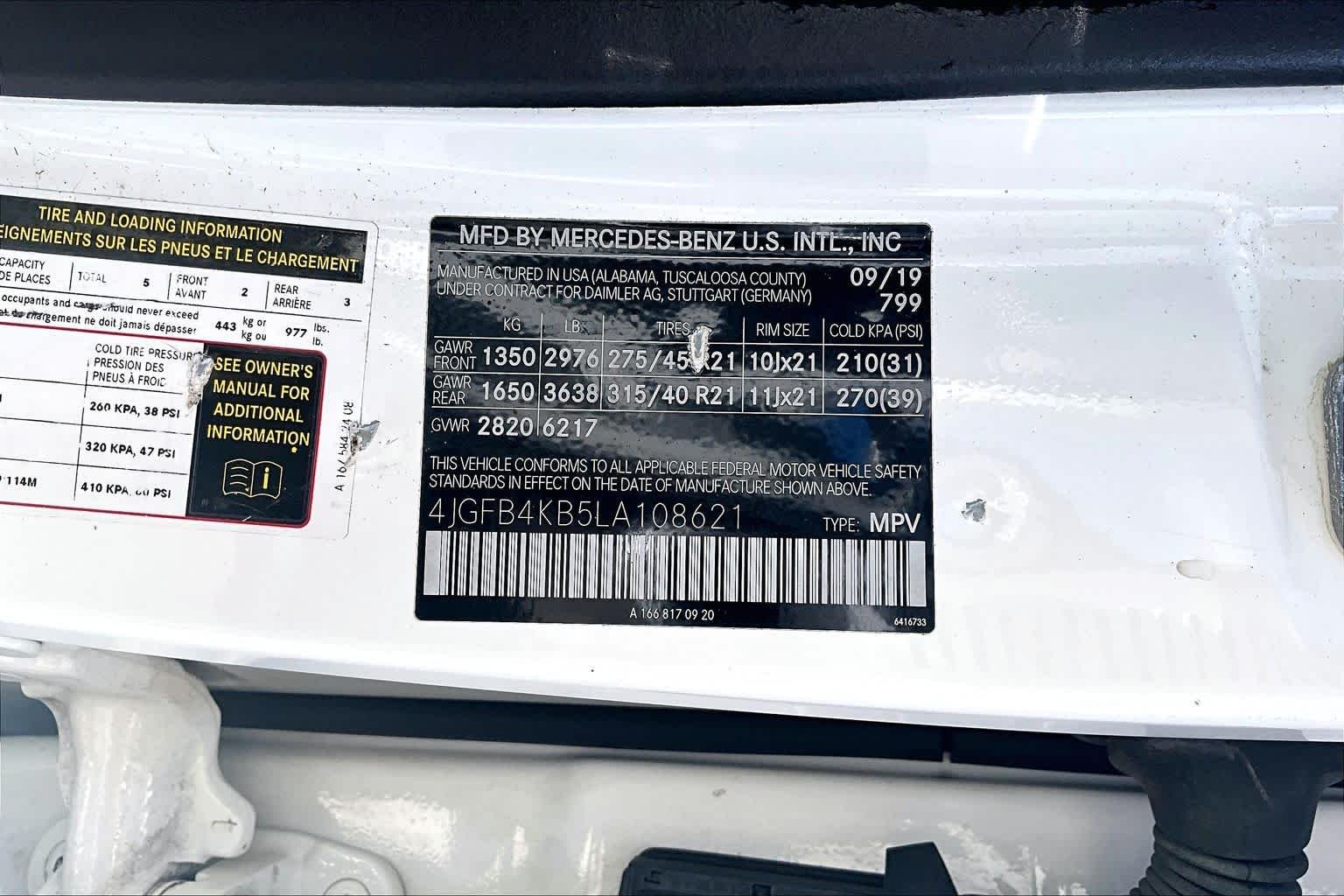 Used 2020 designo Diamond White Bright Mercedes-Benz GLE 350 image 32