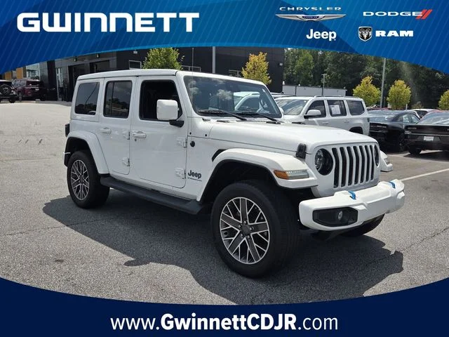 Used 2023 White Jeep Sahara 4xe image 1