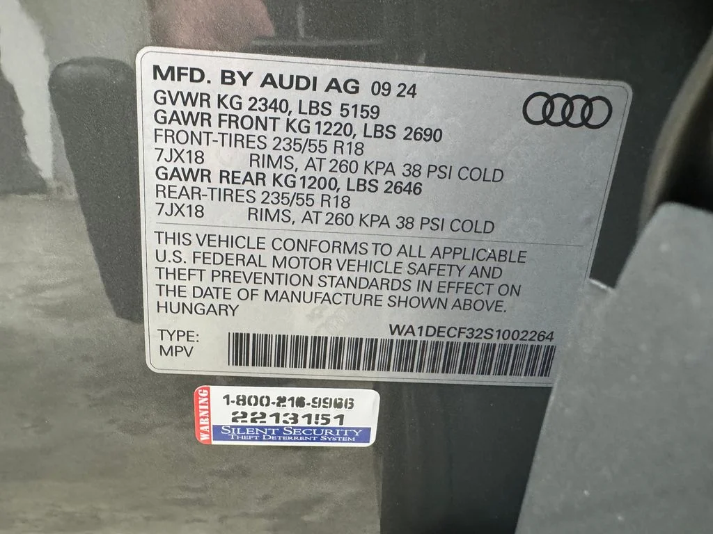 Certified Used 2025 Chronos Gray Metallic Audi Premium image 31
