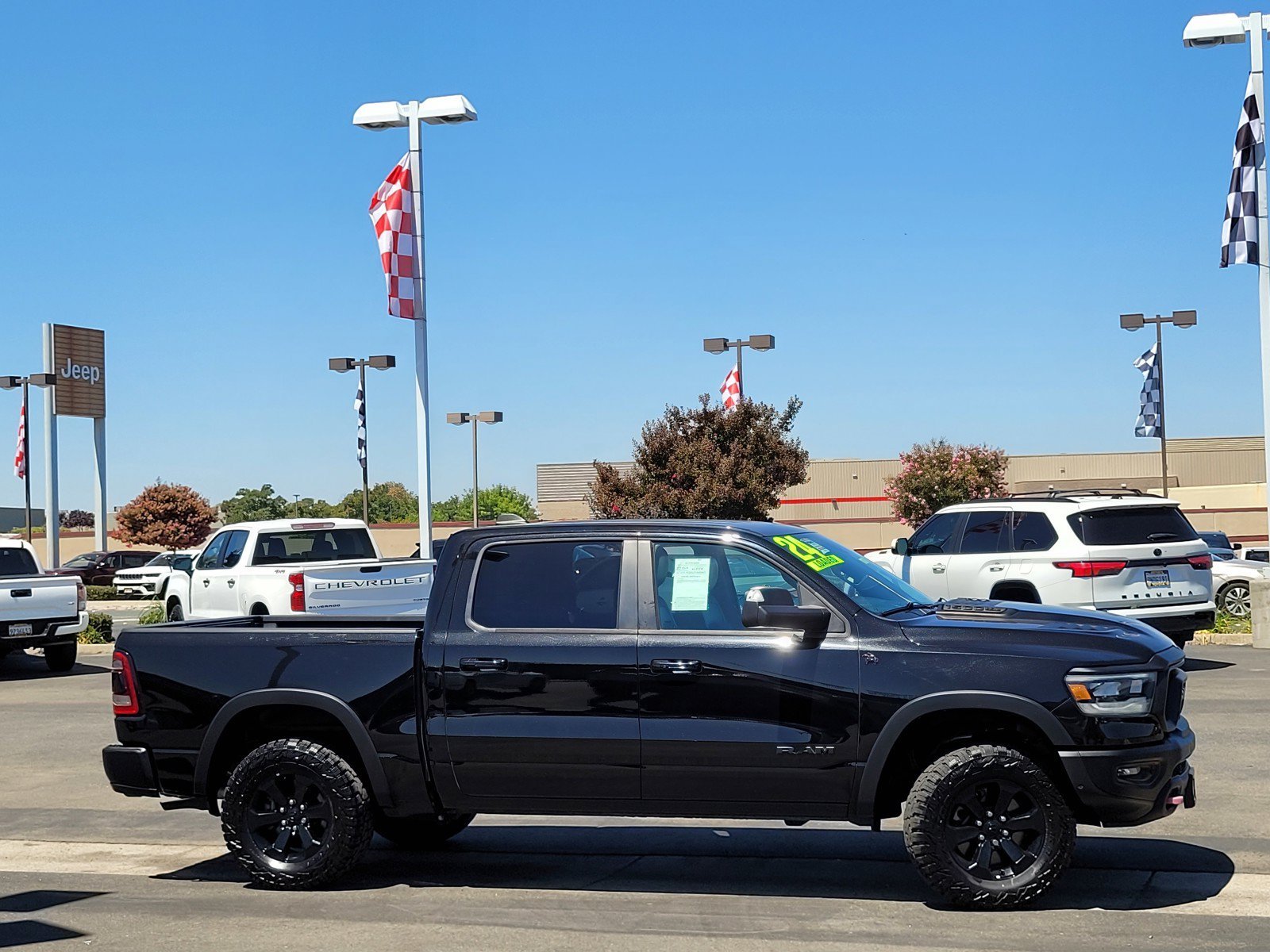 Used 2020 Diamond Black Crystal Pearlcoat Ram Rebel image 3