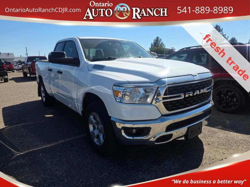 Used 2024 Bright White Clearcoat Ram Big Horn image 1