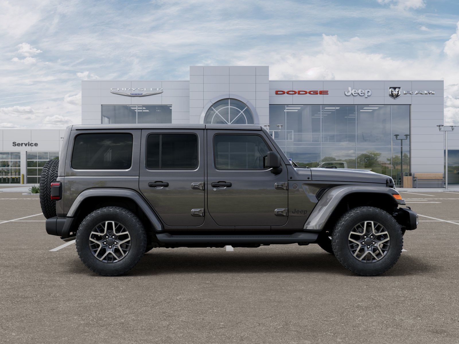 New 2026 Granite Crystal Metallic Clear-Coat Exterior Paint Jeep Sahara image 30