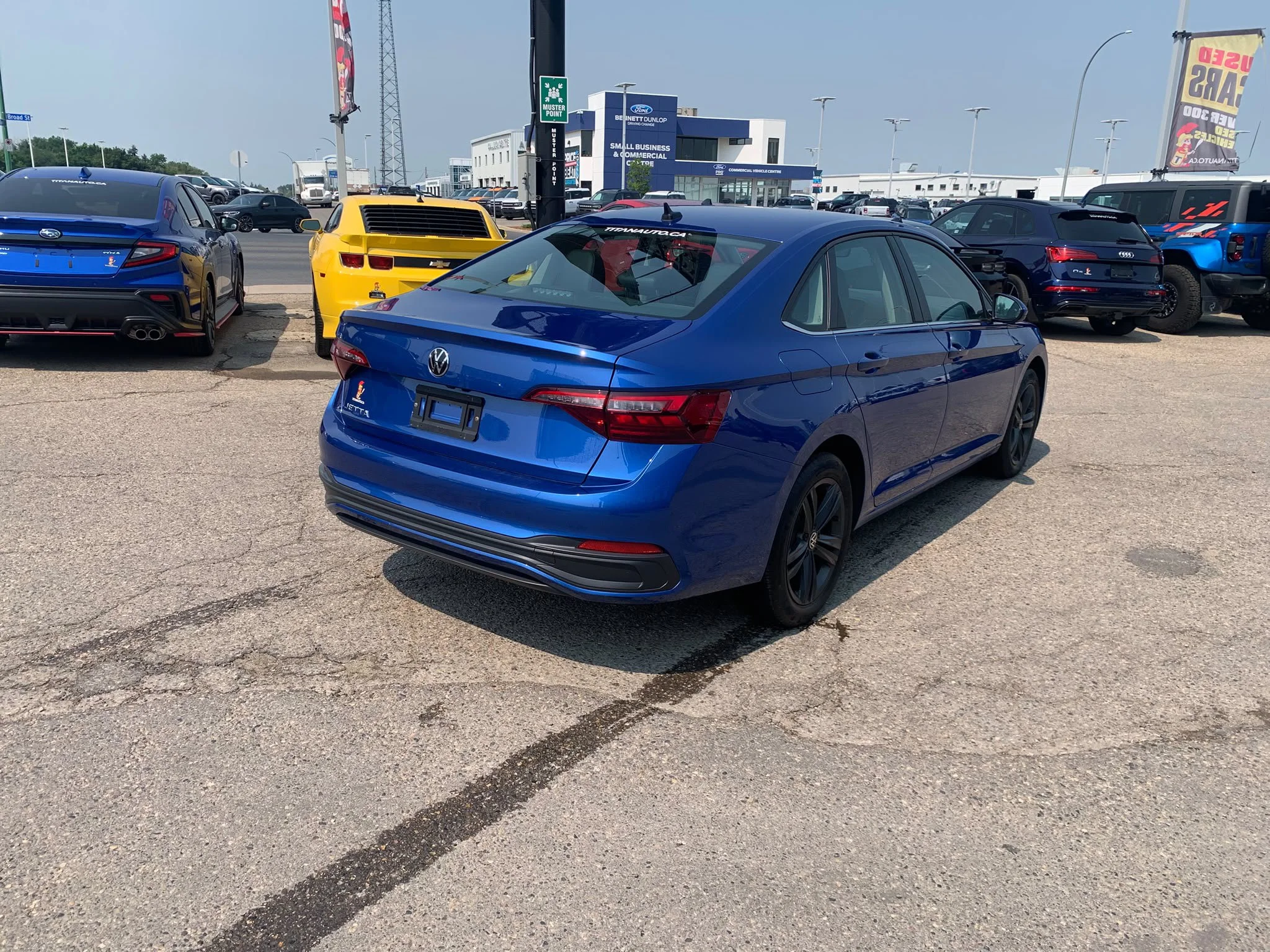 Certified Used 2023 Rising Blue Metallic Volkswagen Comfortline*Htd Leather | Htd Wheel | Adaptive Cruise | Remote Start | Lane Keep Assist | CarPlay image 12