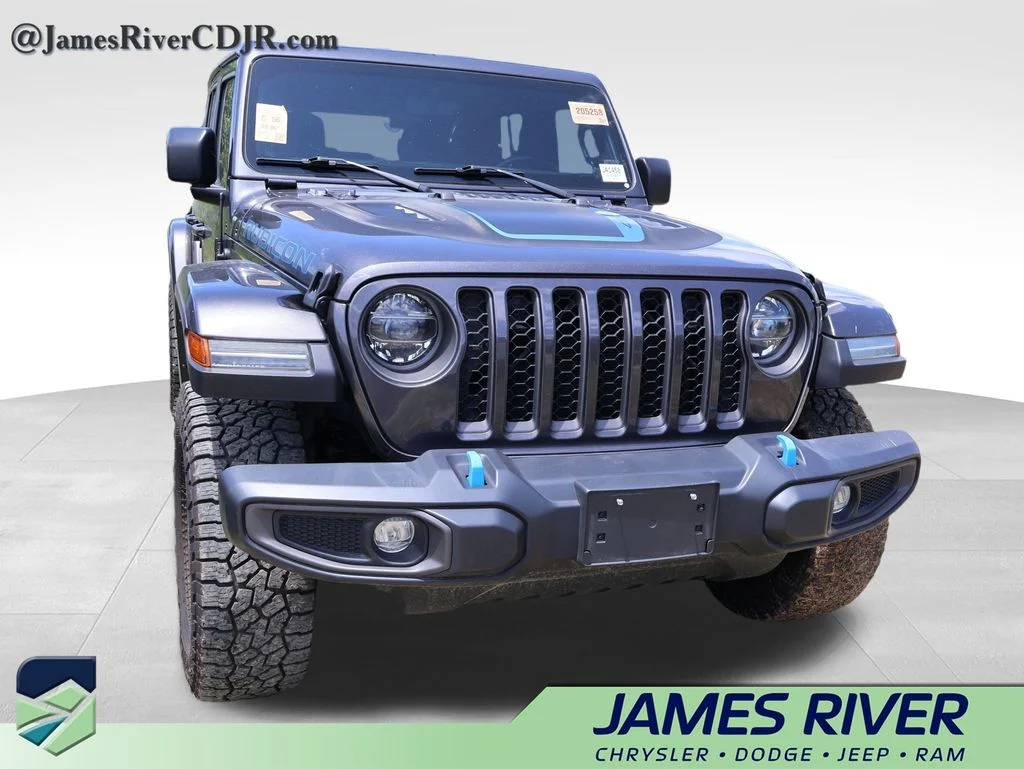 Used 2022 Gray Jeep Unlimited Rubicon 4xe image 8