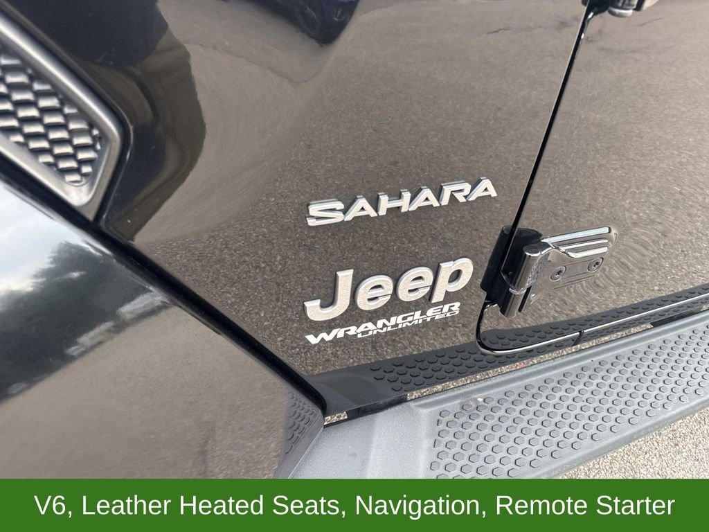 Used 2018 Black Jeep Unlimited Sahara image 11