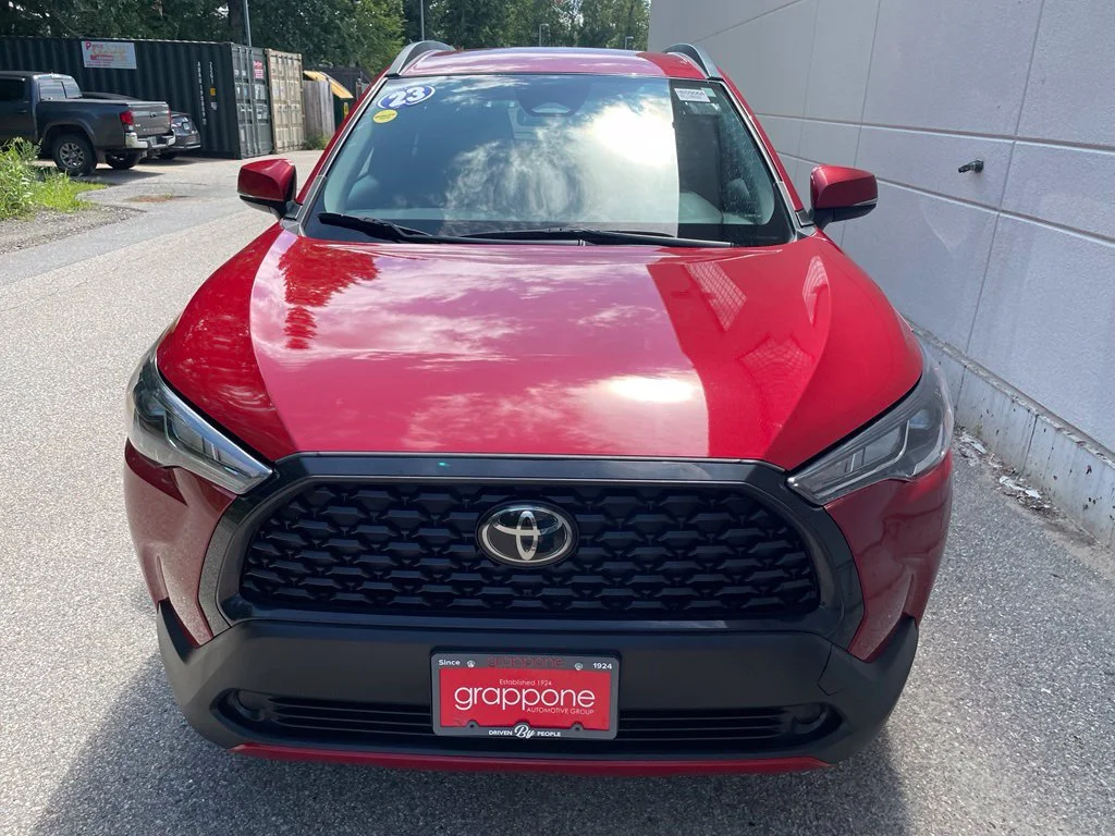 Used 2023 Barcelona Red Metallic Toyota LE image 3