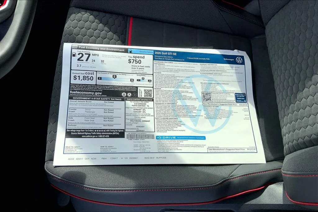 New 2026 Moonstone Gray Volkswagen SE image 14
