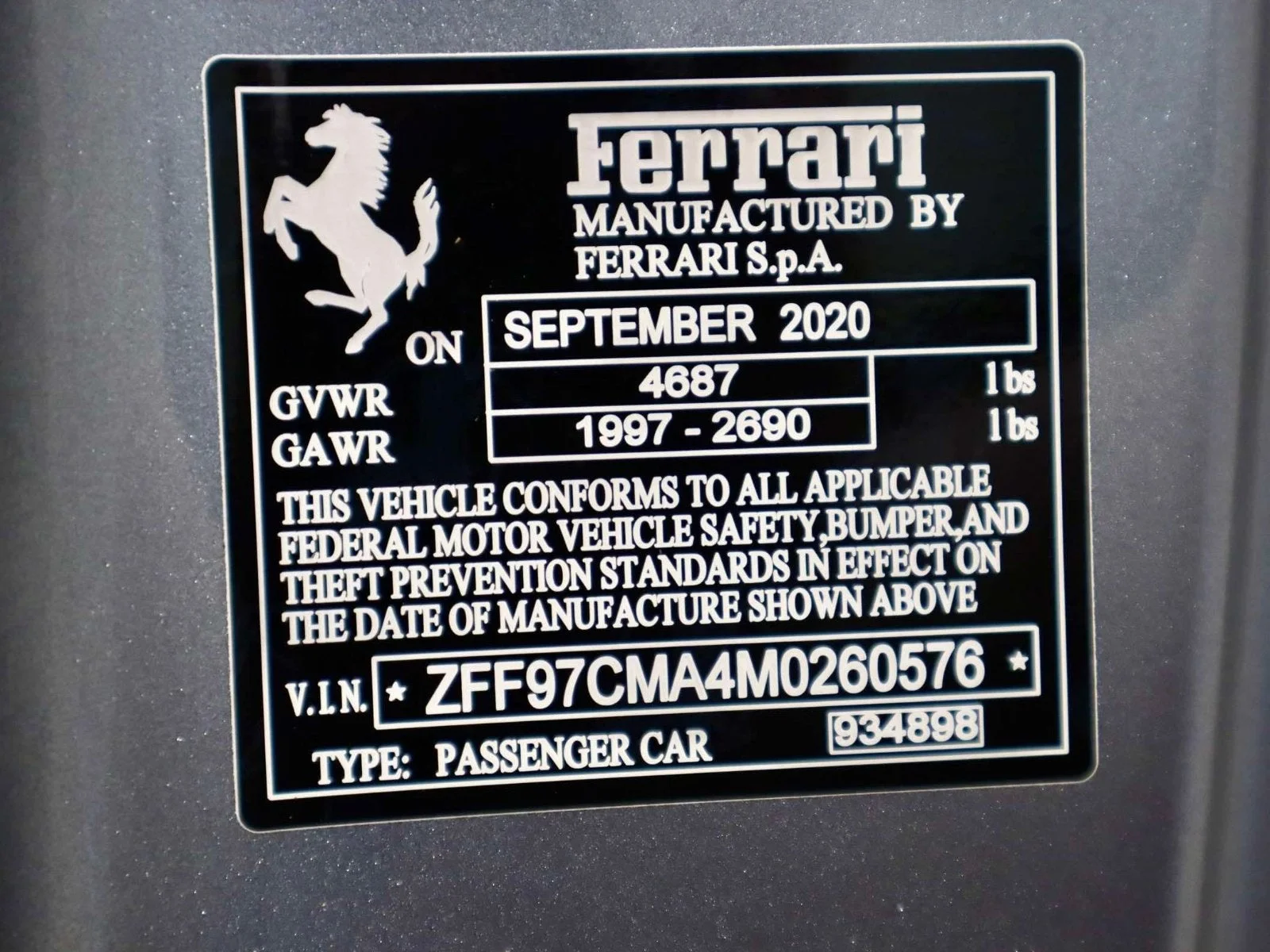 Certified Used 2021 Grigio Titanio Metall Ferrari  image 37