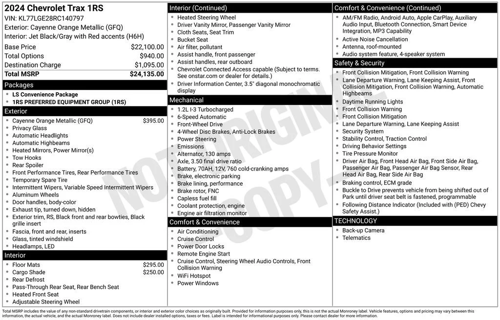 2024 Chevrolet Trax RS - Photo 36