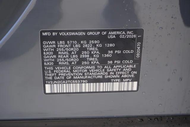 New 2026 Pure Gray Volkswagen 2.0T SE w/Technology image 37