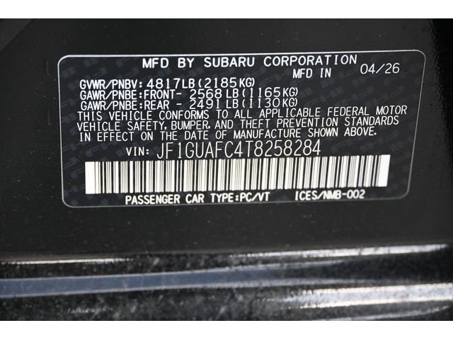 New 2026 Black Subaru Sport image 50