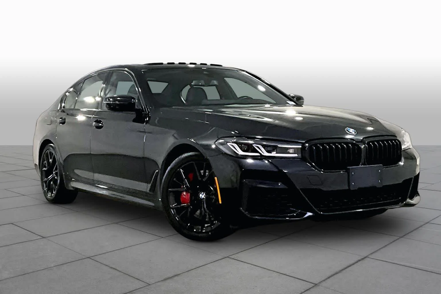 Certified Used 2023 Black Sapphire Metallic BMW 540i xDrive image 2