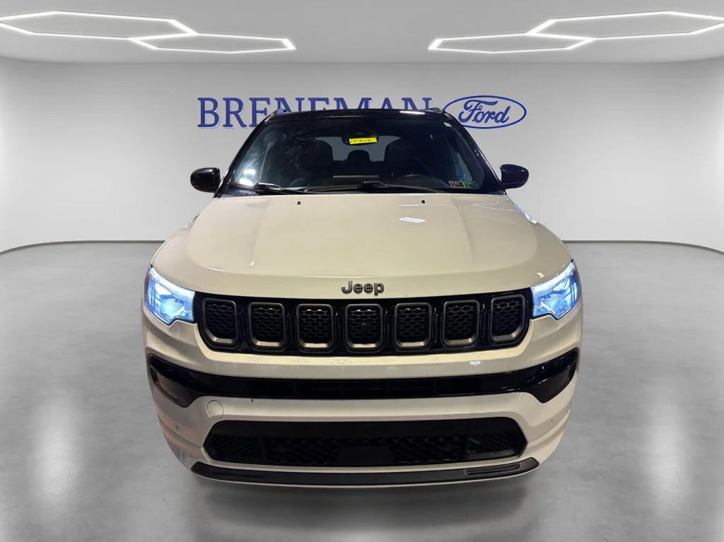 Used 2023 Bright White Clearcoat Jeep High Altitude image 2