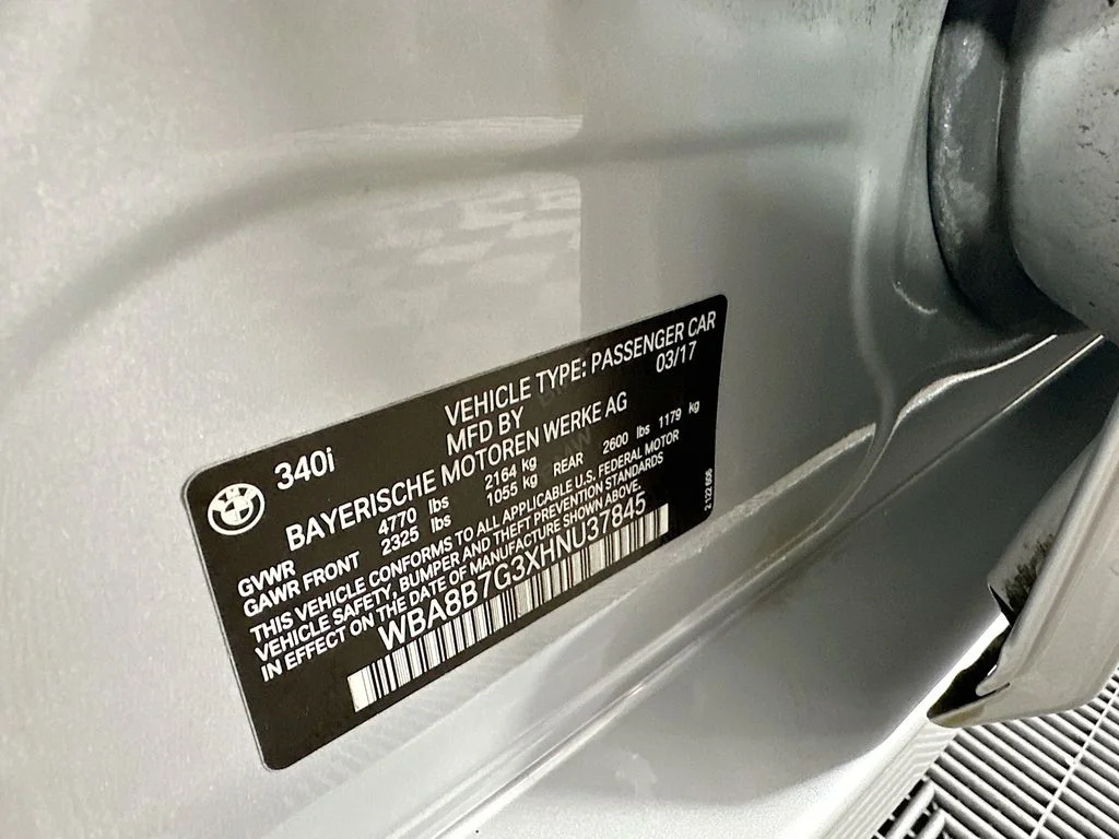 Used 2017 Glacier Silver Metallic BMW 340i xDrive image 32