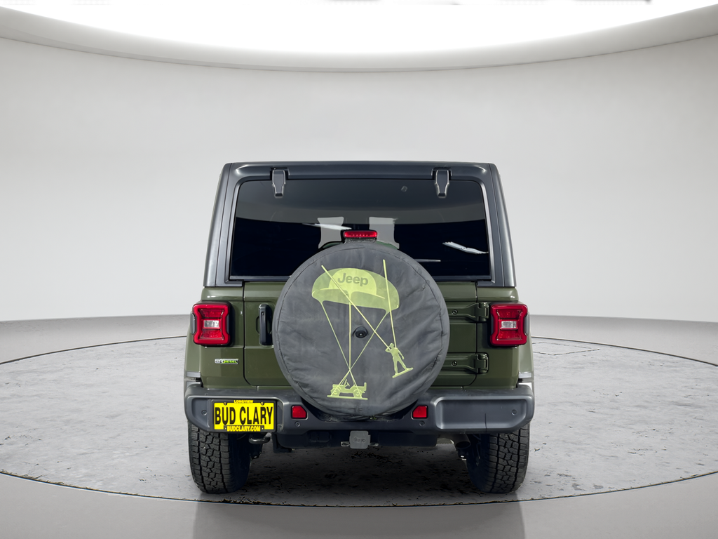 Used 2021 Green Clearcoat Jeep Unlimited Sahara image 6
