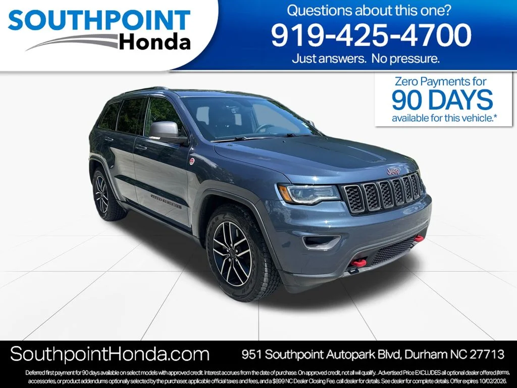 Used 2021 Slate Blue Jeep Trailhawk image 1